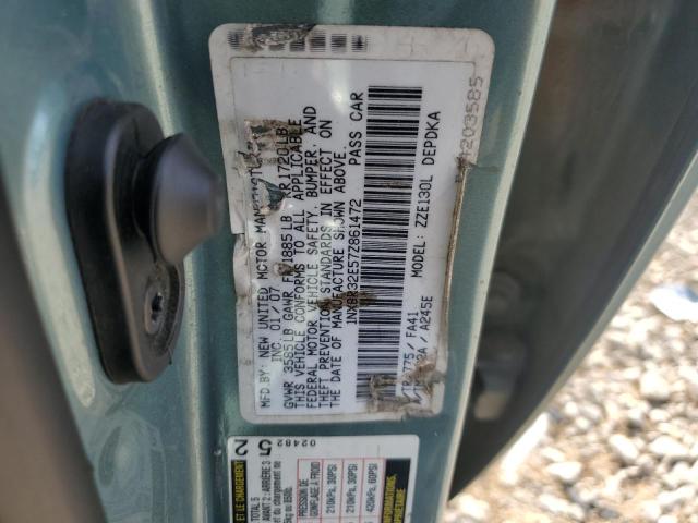 1NXBR32E57Z861472 - 2007 TOYOTA COROLLA CE Yeşil fotoğraf 12