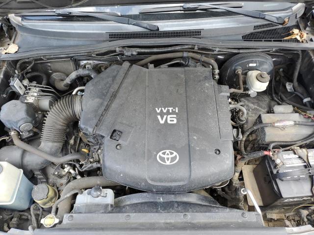 5TFJU4GN1DX045401 - 2013 TOYOTA TACOMA DOUBLE CAB PRERUNNER GRAY photo 11