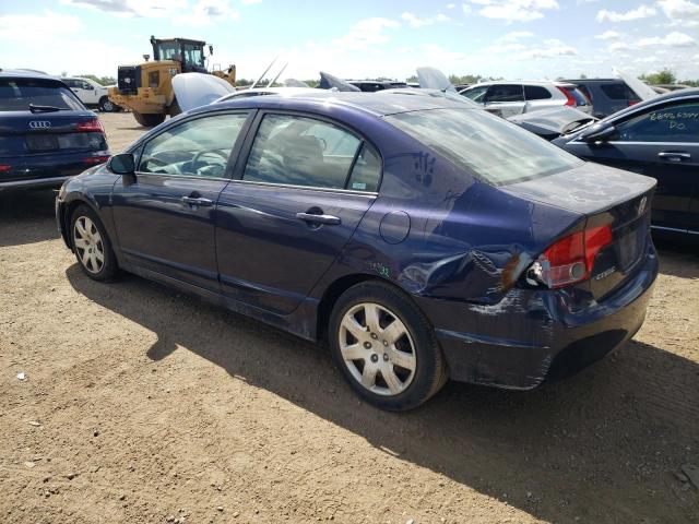 2HGFA16598H535174 - 2008 HONDA CIVIC LX BLUE photo 2