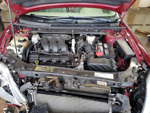 1FAHP25127G114617 - 2007 FORD FIVE HUNDR BURGUNDY photo 7