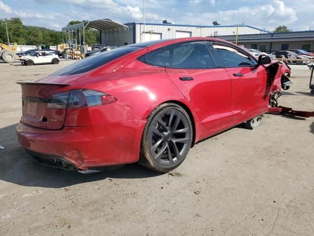 5YJSA1E60NF461961 - 2022 TESLA MODEL S Կարմիր լուսանկար 3