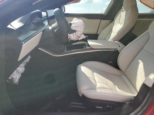 5YJSA1E60NF461961 - 2022 TESLA MODEL S Կարմիր լուսանկար 7