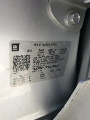 1GKKNPLS6KZ287623 - 2019 GMC ACADIA DENALI 银色 照片 13