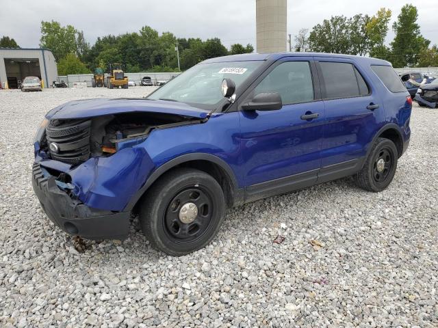 1FM5K8AR9EGC26589 - 2014 FORD EXPLORER POLICE INTERCEPTOR 蓝色 照片 1