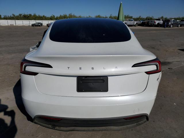 5YJ3E1EA1SF902702 - 2025 TESLA MODEL 3 WHITE photo 6