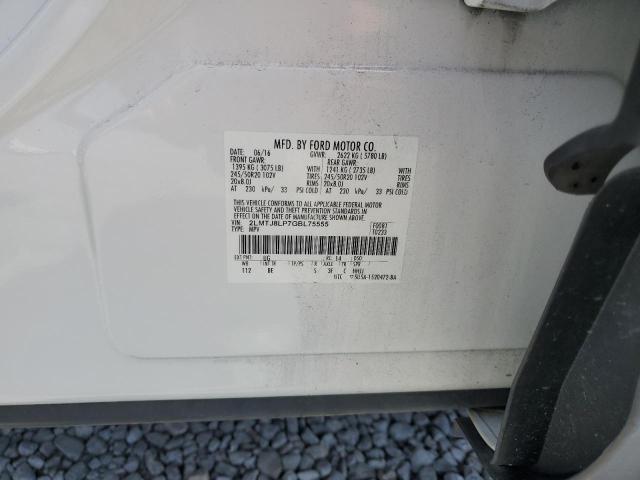 2LMTJ8LP7GBL75555 - 2016 LINCOLN MKX RESERVE WHITE photo 13