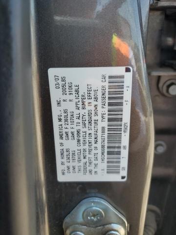 1HGCM66887A071888 - 2007 HONDA ACCORD EX Сірий фото 23