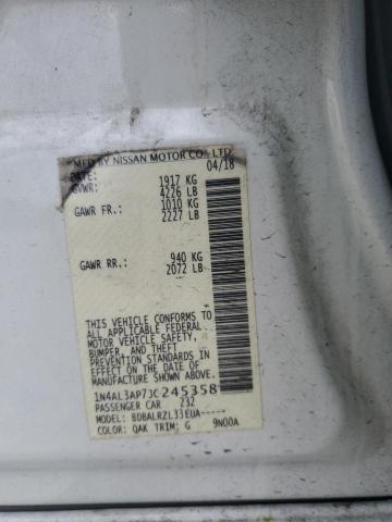 1N4AL3AP7JC245358 - 2018 NISSAN ALTIMA 2.5 თეთრი ფოტო 12