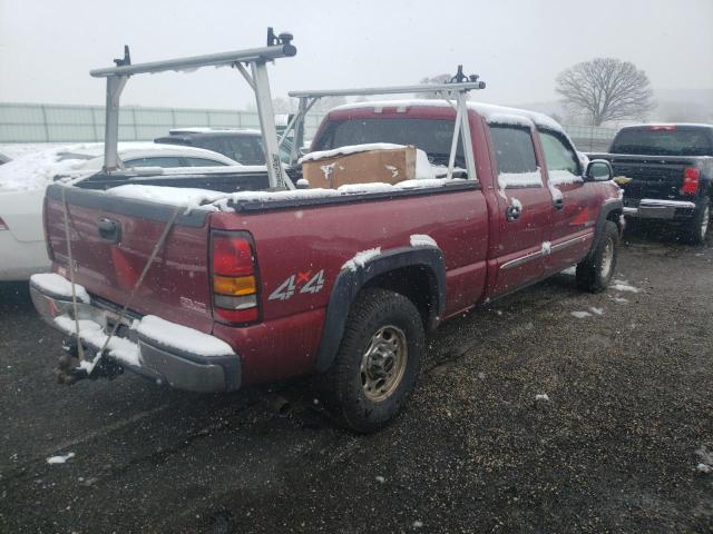 1GTGK23U74F216594 - 2004 GMC SIERRA K2500 CREW CAB BURGUNDY photo 3