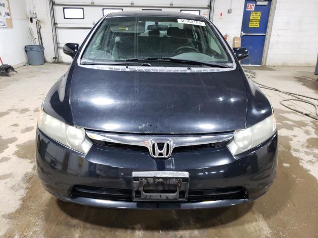 1HGFA16558L003861 - 2008 HONDA CIVIC LX BLACK photo 5