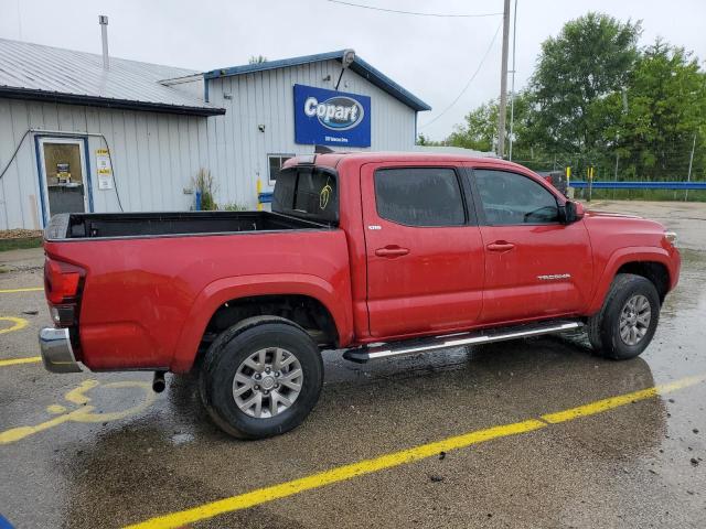 3TMAZ5CN9JM072540 - 2018 TOYOTA TACOMA DOUBLE CAB 红色 照片 3