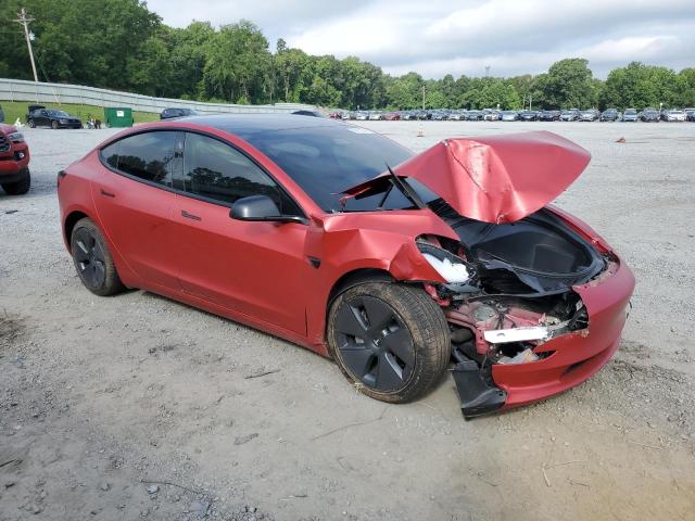 5YJ3E1EA0PF385643 - 2023 TESLA MODEL 3 Қызыл фото 4