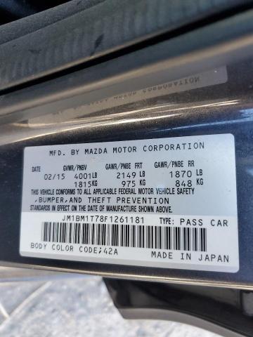 JM1BM1T78F1261181 - 2015 MAZDA 3 SV GRAY photo 13