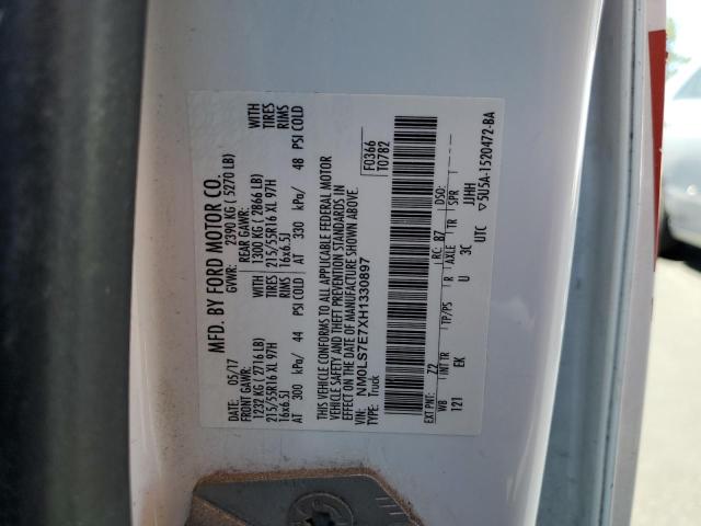NM0LS7E7XH1330897 - 2017 FORD TRANSIT CO XL Beyaz fotoğraf 14