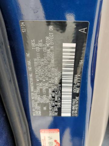 5TBET34135S472210 - 2005 TOYOTA TUNDRA DOUBLE CAB SR5 BLUE photo 12