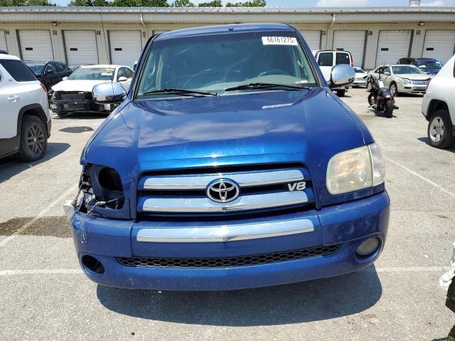 5TBET34135S472210 - 2005 TOYOTA TUNDRA DOUBLE CAB SR5 BLUE photo 5