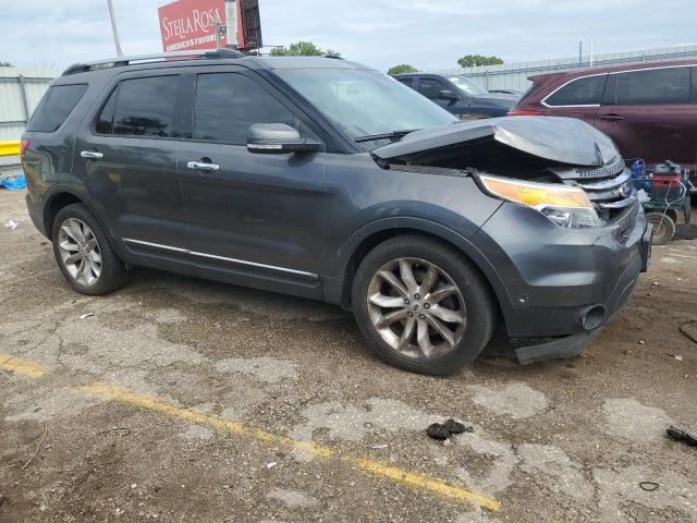 1FM5K7F89FGA19132 - 2015 FORD EXPLORER LIMITED GRAY photo 4