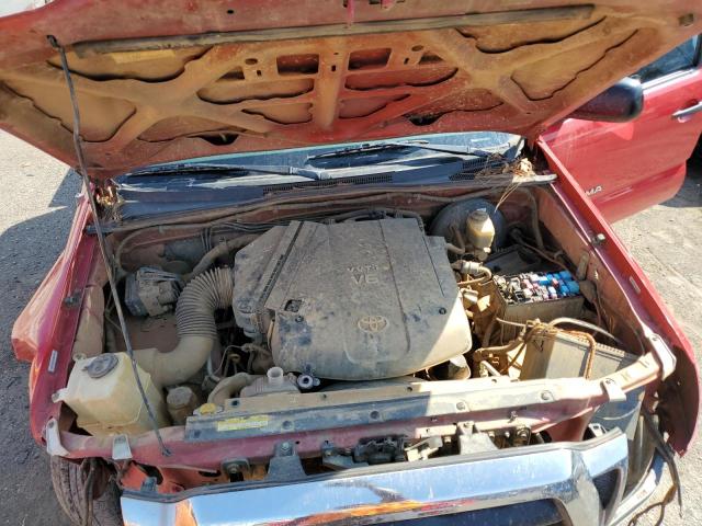 5TEJU62N57Z364557 - 2007 TOYOTA TACOMA DOUBLE CAB PRERUNNER RED photo 11