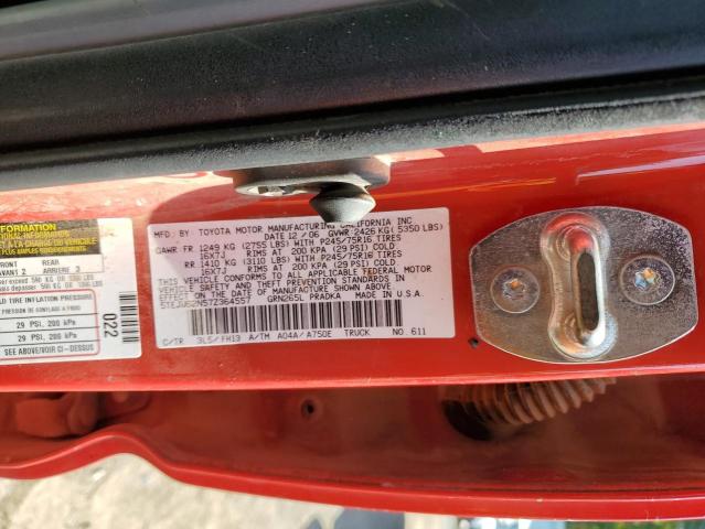 5TEJU62N57Z364557 - 2007 TOYOTA TACOMA DOUBLE CAB PRERUNNER RED photo 13