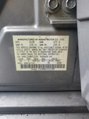 1N4AL21E88N515169 - 2008 NISSAN ALTIMA 2.5 SILVER photo 13