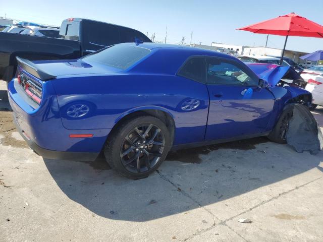 2C3CDZAG0NH137304 - 2022 DODGE CHALLENGER SXT BLUE photo 3