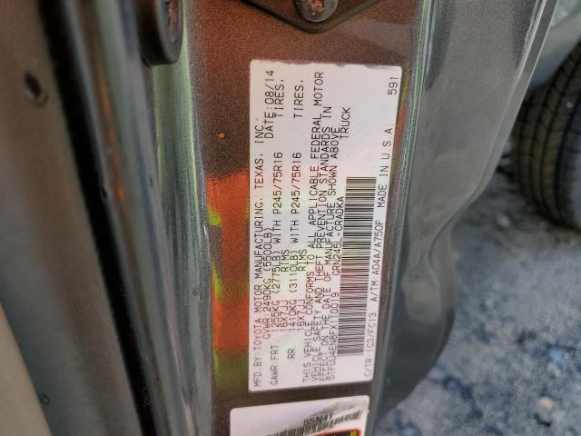 5TFUU4EN8FX110019 - 2015 TOYOTA TACOMA ACCESS CAB გრაფიტი ფოტო 12