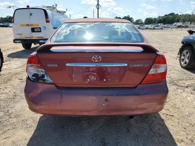 4T1BE32K63U133008 - 2003 TOYOTA CAMRY LE BURGUNDY photo 6