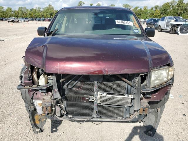 2HJYK16327H542285 - 2007 HONDA RIDGELINE RTX MAROON photo 5