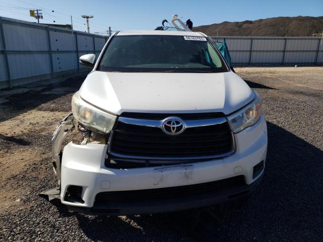 5TDZKRFH1FS051712 - 2015 TOYOTA HIGHLANDER LE WHITE photo 5