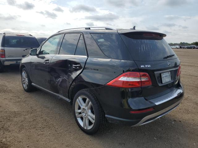 4JGDA5HB8EA374628 - 2014 MERCEDES-BENZ ML 350 4MATIC BLACK photo 2