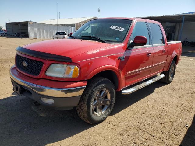 1FTRW08L53KD82779 - 2003 FORD F150 SUPERCREW RED photo 1