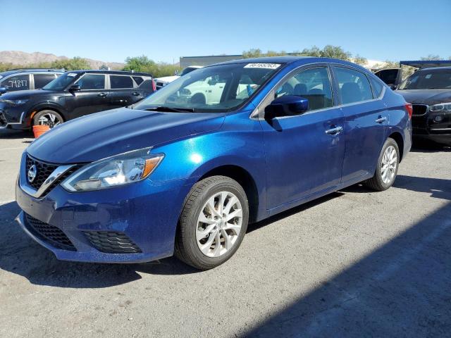 3N1AB7AP7HY306376 - 2017 NISSAN SENTRA S BLUE photo 1