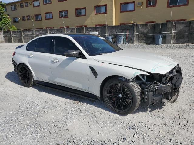 WBS43AY08NFL64831 - 2022 BMW M3 COMPETITION WHITE photo 4