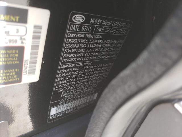 SALGS2KF6GA247378 - 2016 LAND ROVER RANGE ROVE HSE BLACK photo 13