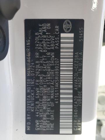 4T1G11AK5RU890207 - 2024 TOYOTA CAMRY SE NIGHT SHADE WHITE photo 13