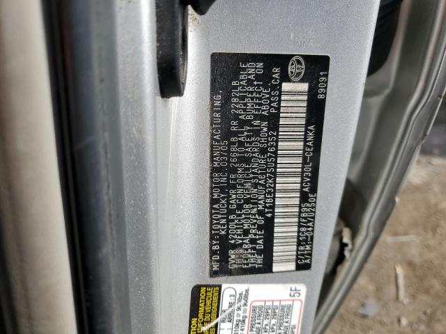4T1BE32K75U576352 - 2005 TOYOTA CAMRY LE SILVER photo 21
