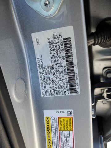 19XFL4H91SE014821 - 2025 HONDA CIVIC SPORT TOURING SILVER photo 12