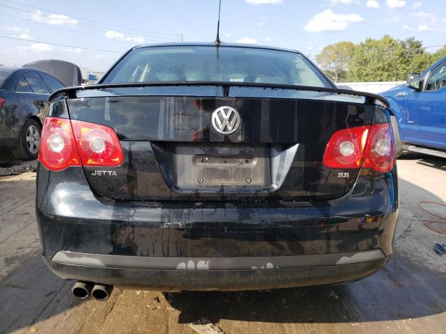 3VWEF71K37M089564 - 2007 VOLKSWAGEN JETTA WOLFSBURG BLACK photo 6