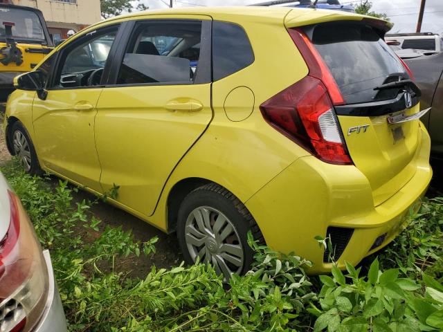 3HGGK5H5XFM713193 - 2015 HONDA FIT LX YELLOW photo 2