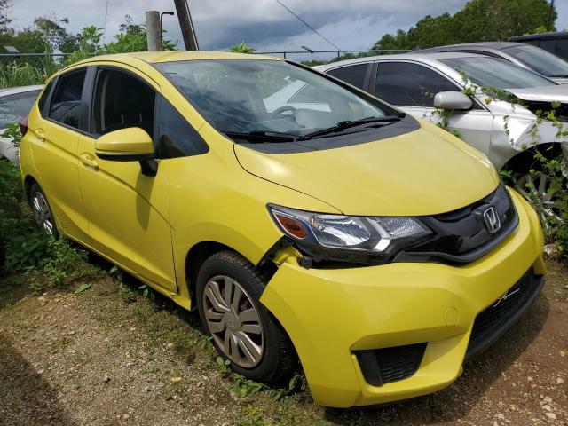 3HGGK5H5XFM713193 - 2015 HONDA FIT LX YELLOW photo 4