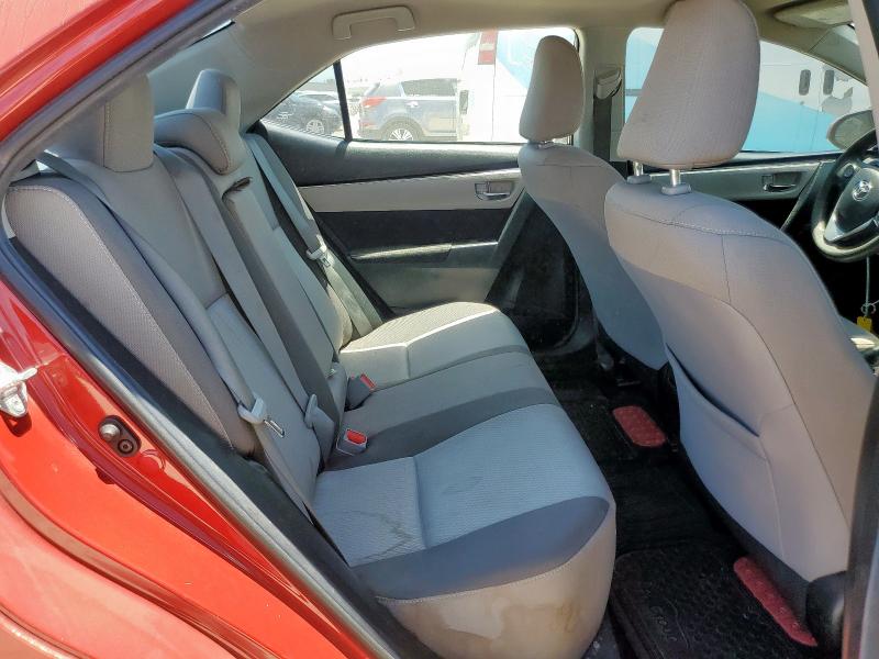 5YFBURHE6KP940121 - 2019 TOYOTA COROLLA L RED photo 10