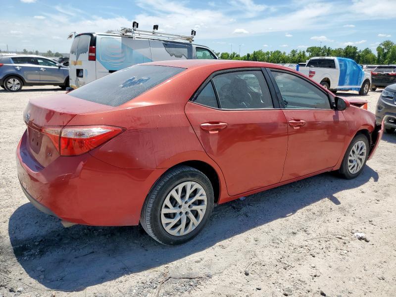5YFBURHE6KP940121 - 2019 TOYOTA COROLLA L RED photo 3