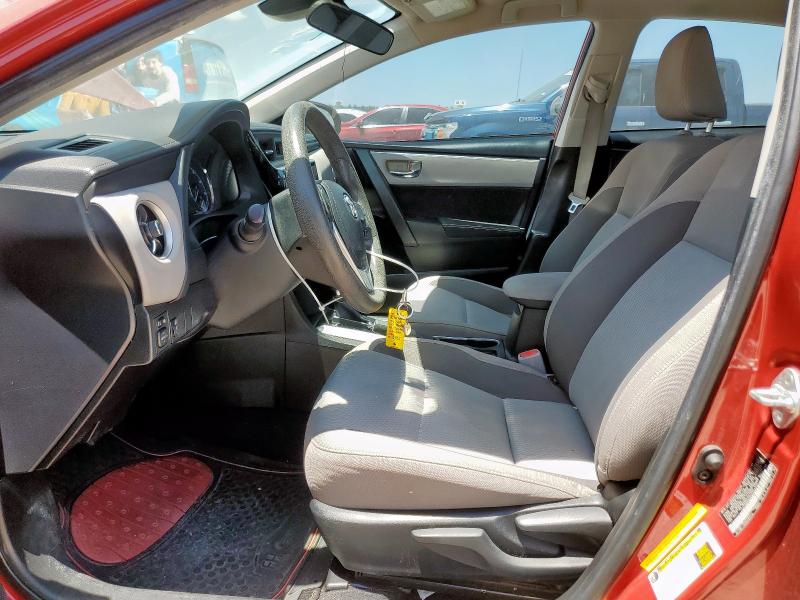 5YFBURHE6KP940121 - 2019 TOYOTA COROLLA L RED photo 7