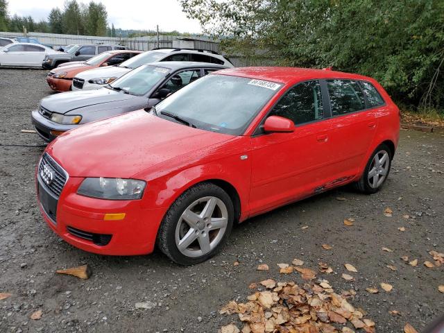 WAUHF68P06A000845 - 2006 AUDI A3 2 RED photo 1