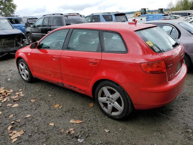 WAUHF68P06A000845 - 2006 AUDI A3 2 RED photo 2