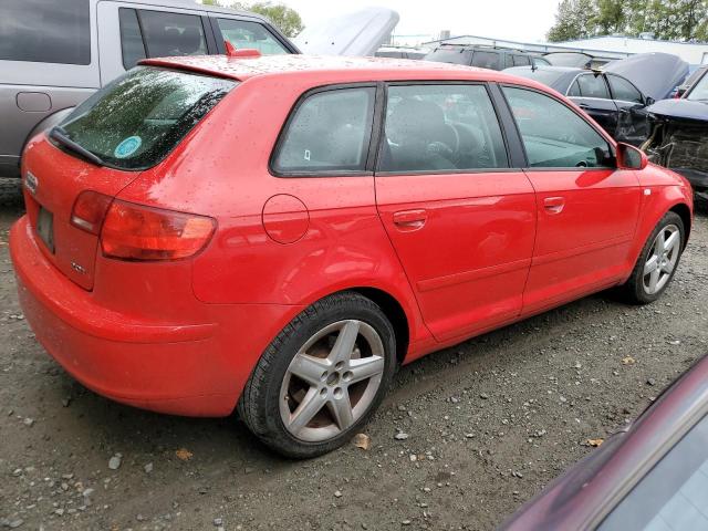 WAUHF68P06A000845 - 2006 AUDI A3 2 RED photo 3