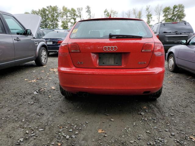 WAUHF68P06A000845 - 2006 AUDI A3 2 RED photo 6