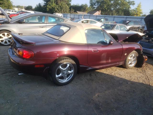 JM1NB3530Y0147547 - 2000 MAZDA MX-5 MIATA BASE BURGUNDY photo 3