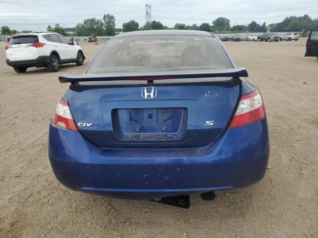 2HGFG21588H702023 - 2008 HONDA CIVIC SI BLUE photo 6