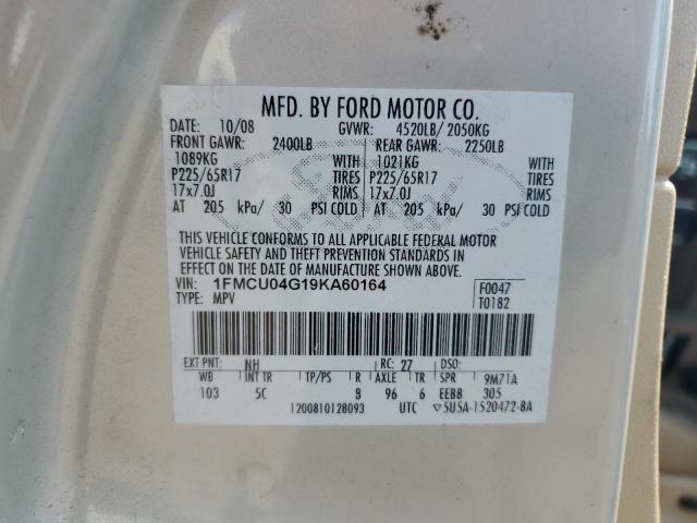1FMCU04G19KA60164 - 2009 FORD ESCAPE LIMITED TWO TONE photo 13